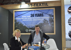 Antonio Bonalte from Plast Textil and Patrizia Giuliani from Arrigoni